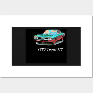 '70 Coronet RT Vintage Classic Car Posters and Art